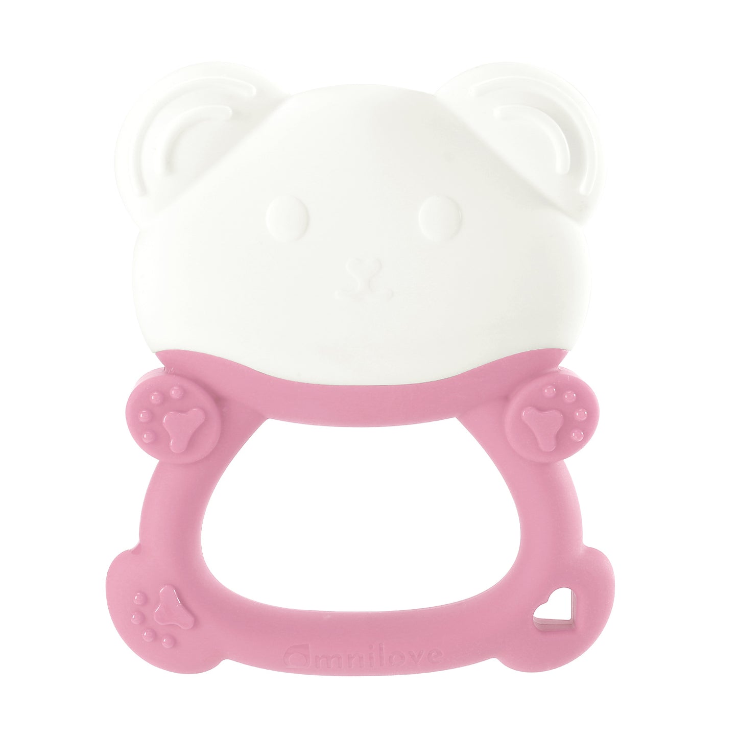 OMNILOVE Multi-Textured Silicone Teether – Soothing Relief for Sore Gums, Easy-Grip Design