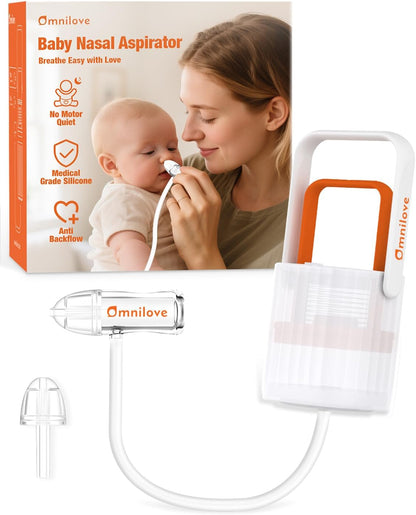 Omnilove Baby Nasal Aspirator Manual Nose Sucker for Newborn & Infant